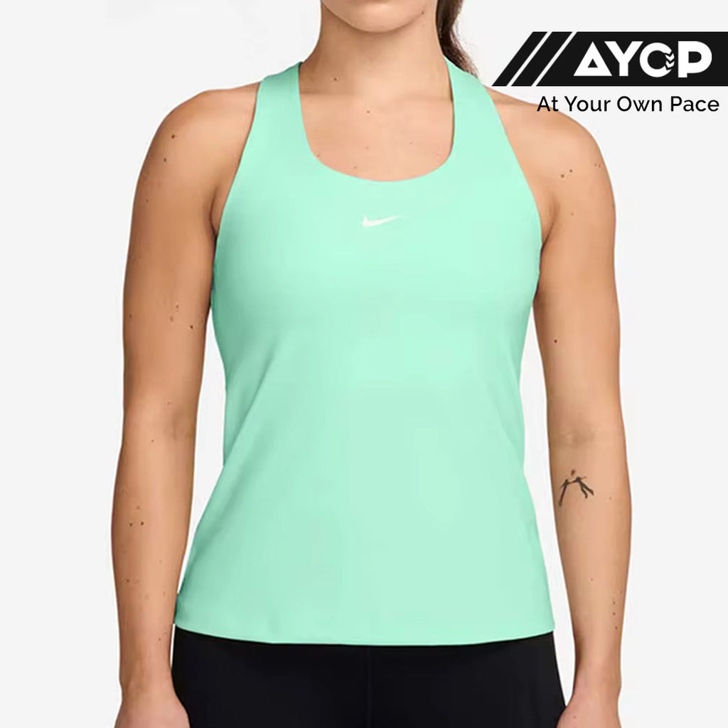 Nike Swoosh Medium-Support Padded Sports Bra Tank Top - Mint Green
