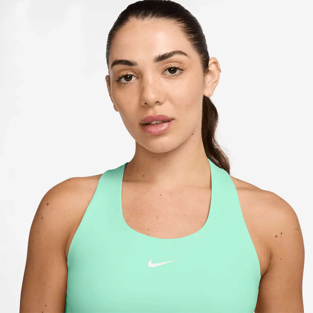 Nike Swoosh Medium-Support Padded Sports Bra Tank Top - Mint Green