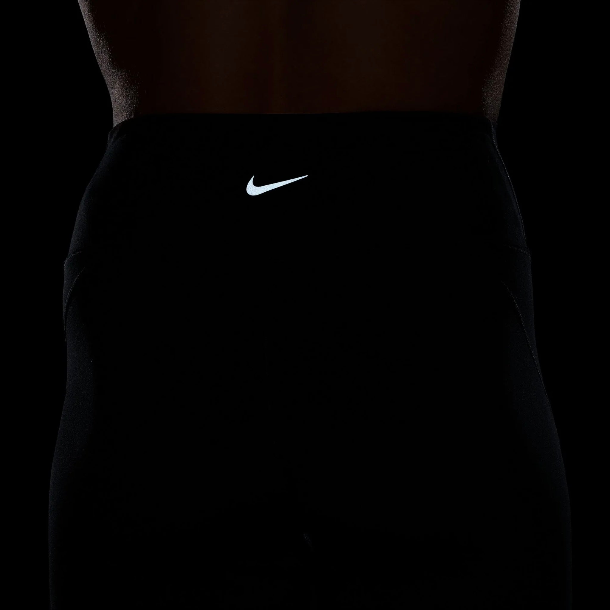 Nike One High-Waisted 7/8 Length Ribbon Women’s Running Leggings - Black