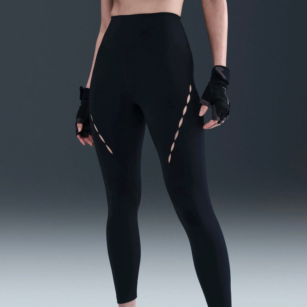 Nike One High-Waisted 7/8 Length Ribbon Women’s Running Leggings - Black