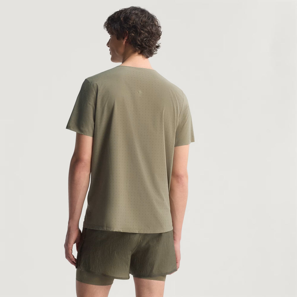 Adidas Adizero Perforated Hermanos Koumori Men’s Running T-Shirt - Olive Strata