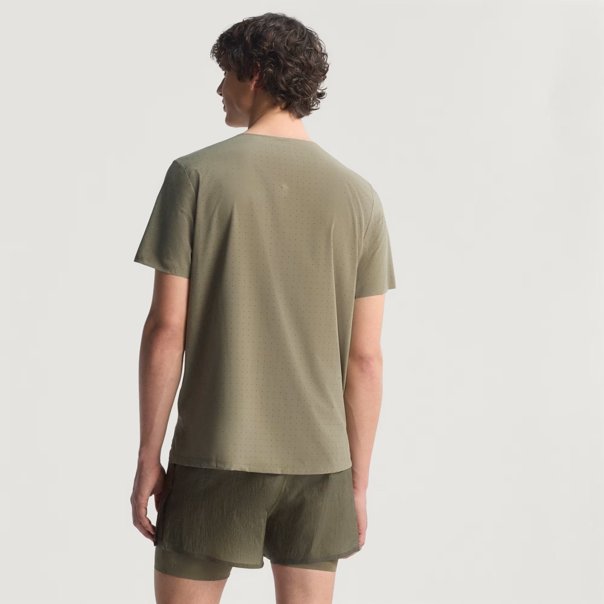 Adidas Adizero Perforated Hermanos Koumori Men’s Running T-Shirt - Olive Strata