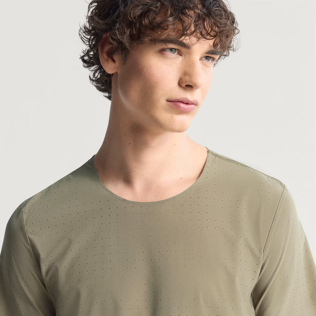 Adidas Adizero Perforated Hermanos Koumori Men’s Running T-Shirt - Olive Strata