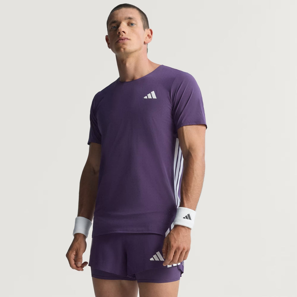 Adidas Adizero Perforated Men’s Running T-Shirt - Aurora Plum