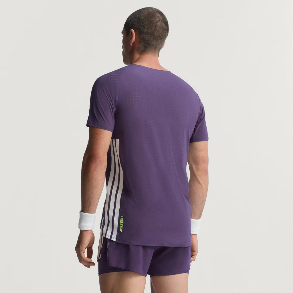 Adidas Adizero Perforated Men’s Running T-Shirt - Aurora Plum