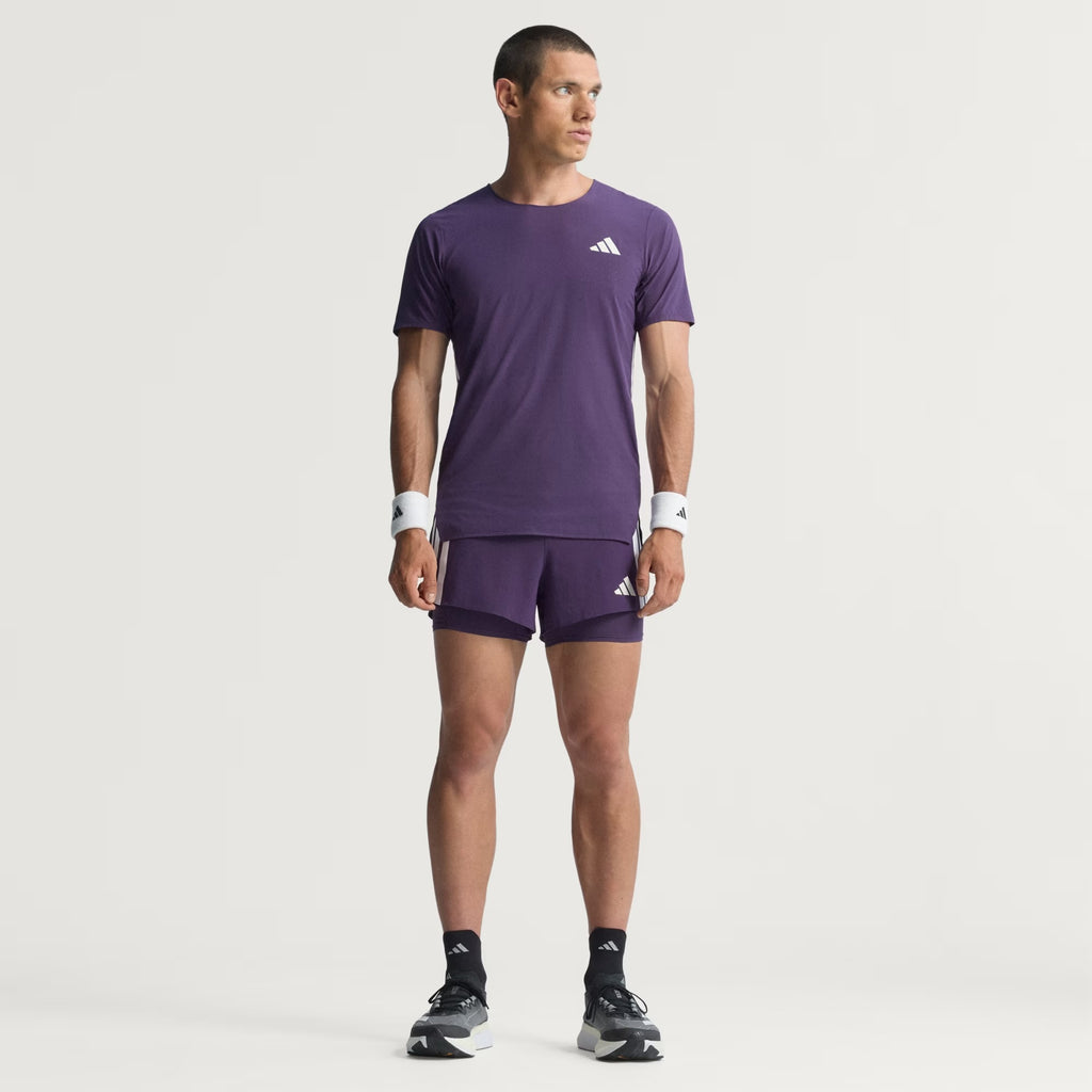Adidas Adizero Perforated Men’s Running T-Shirt - Aurora Plum
