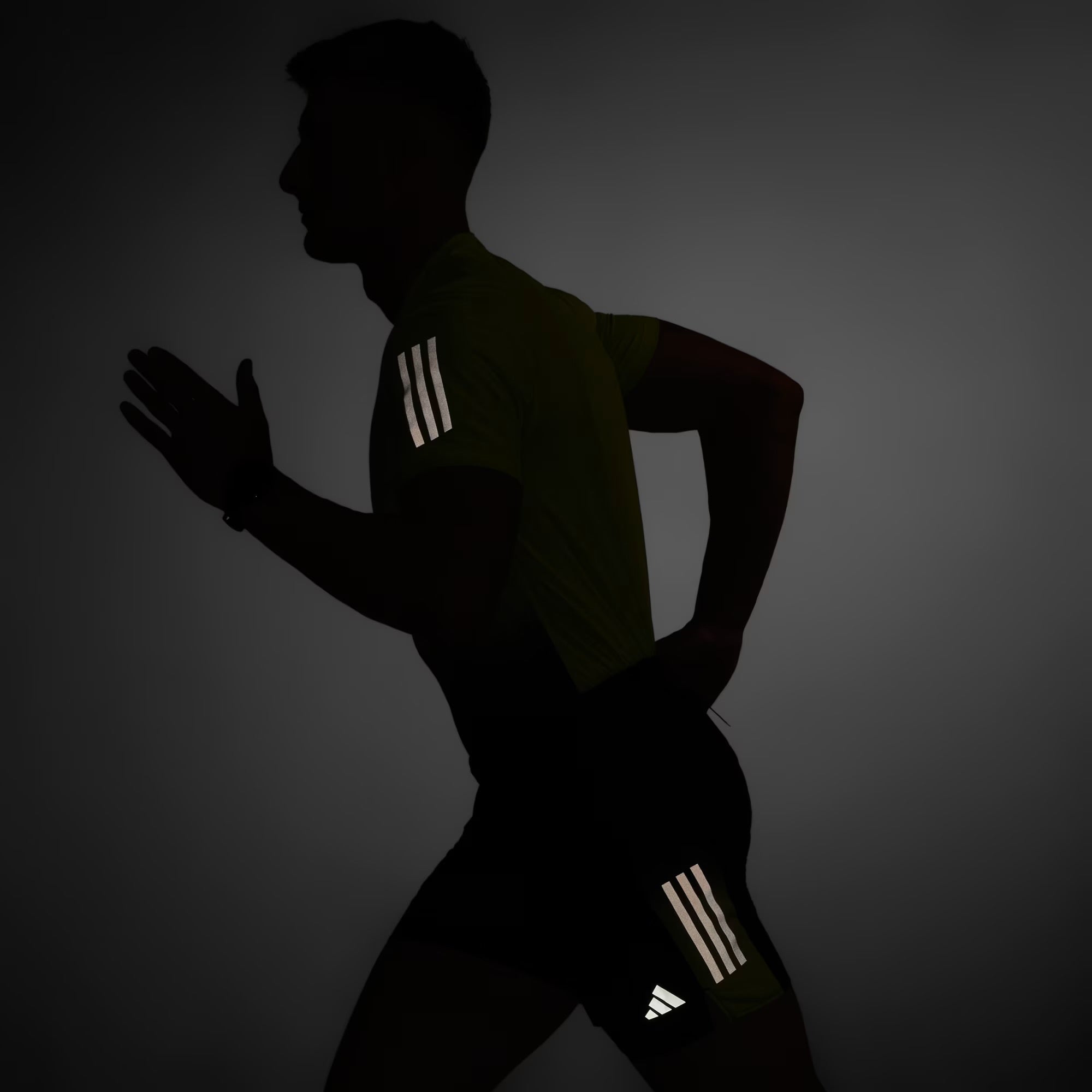 Adidas Own The Run Colorblock Climacool 5-inch Men’s Running Shorts - Black Green