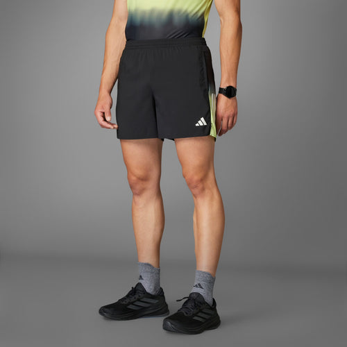 Adidas Own The Run Colorblock Climacool 5-inch Men’s Running Shorts - Black Green