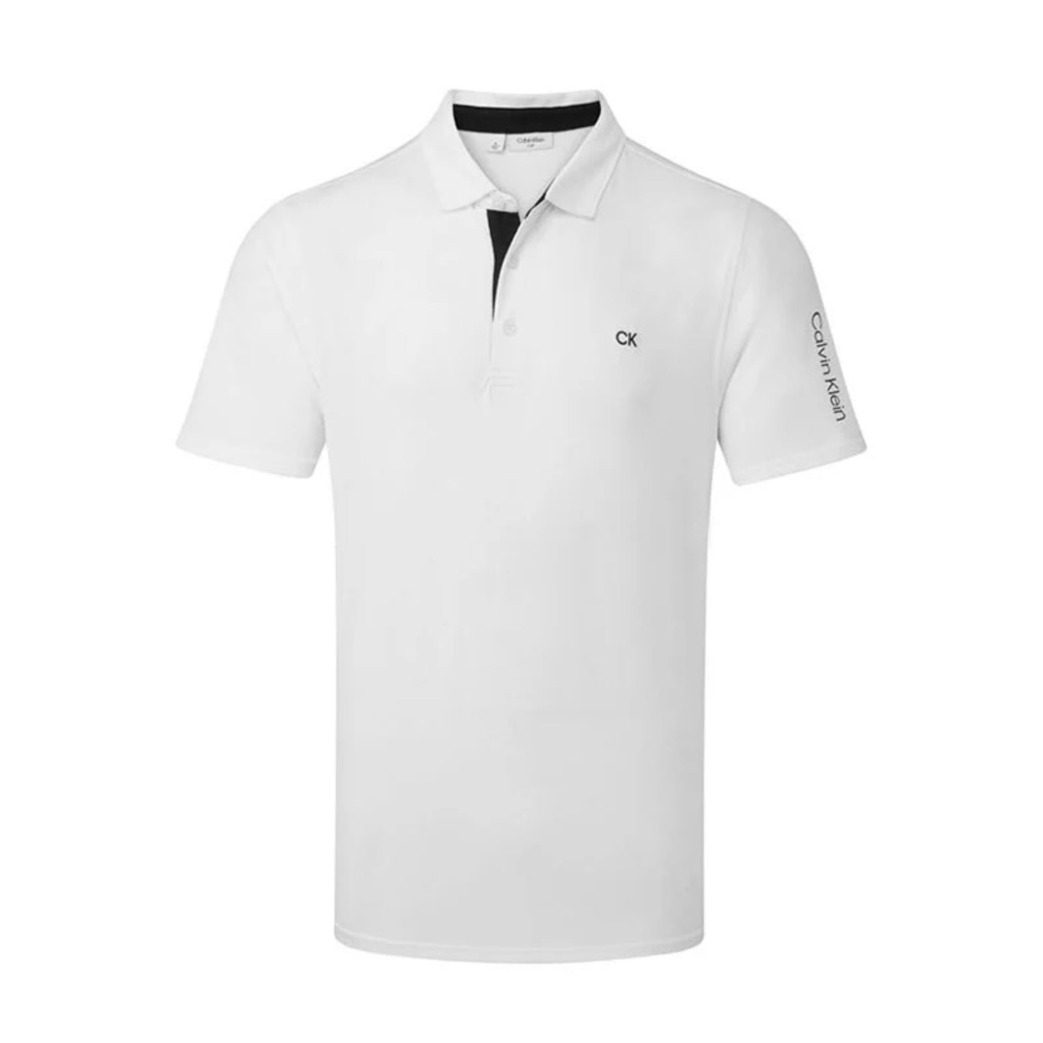 Calvin Klein Golf Uni Pique Men’s Golf Polo Shirts - White
