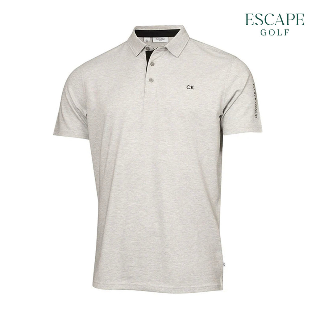 Calvin Klein Golf Uni Pique Men’s Golf Polo Shirts - Silver