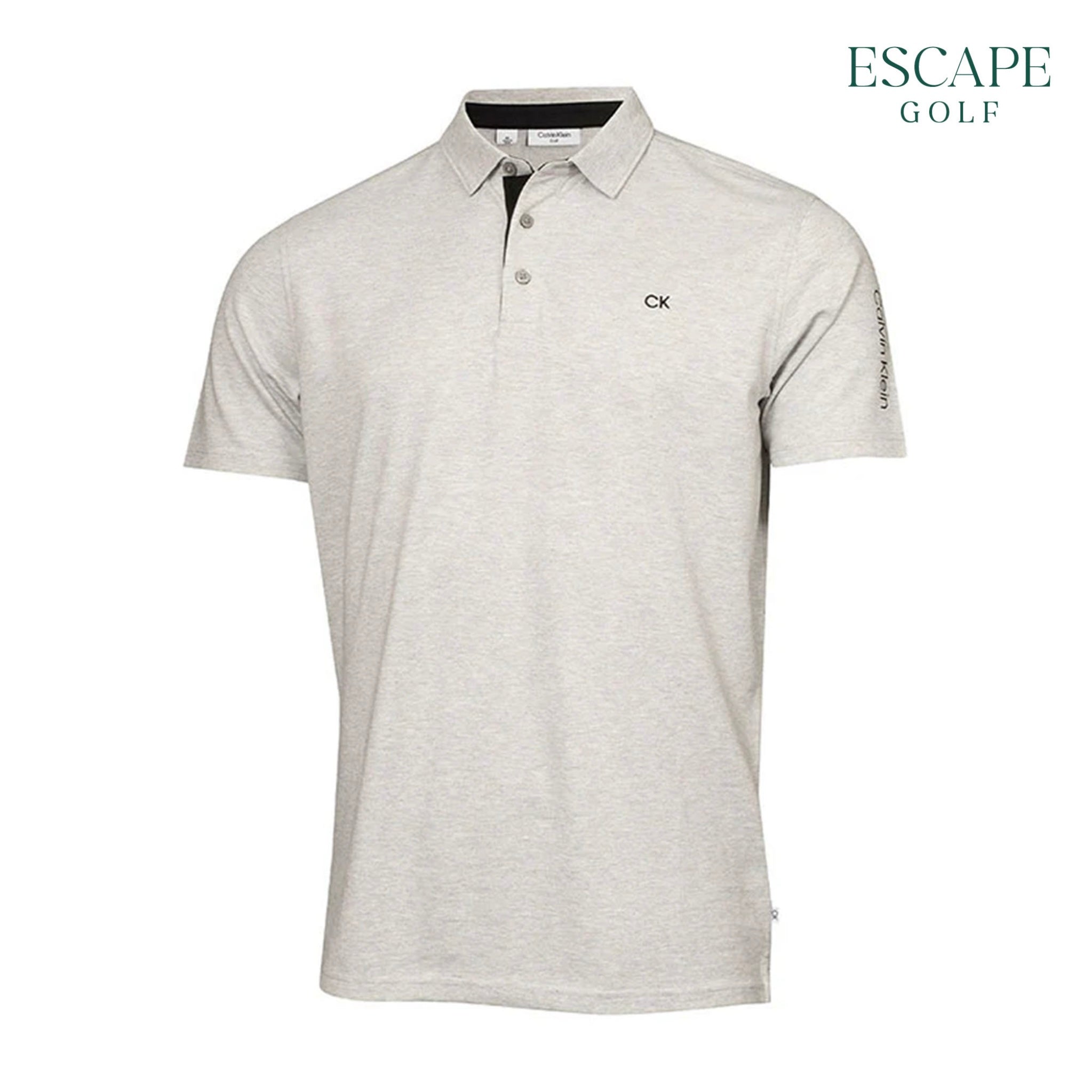 Calvin Klein Golf Uni Pique Men’s Golf Polo Shirts - Silver