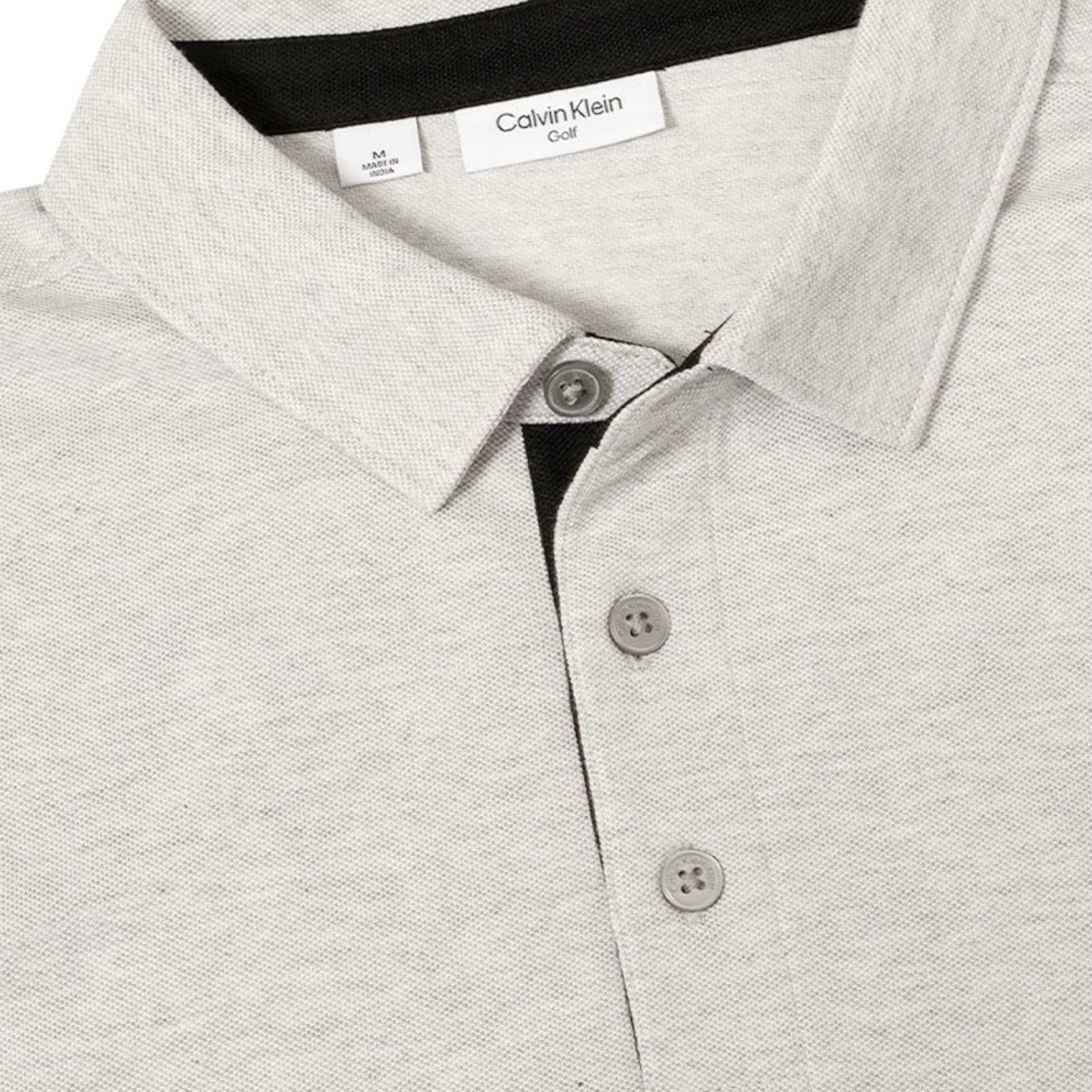 Calvin Klein Golf Uni Pique Men’s Golf Polo Shirts - Silver