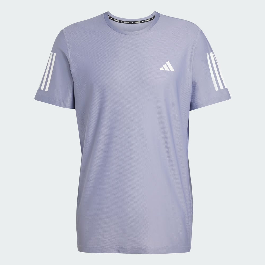 Adidas Own The Run Men’s Running T-Shirt - Silver Violet