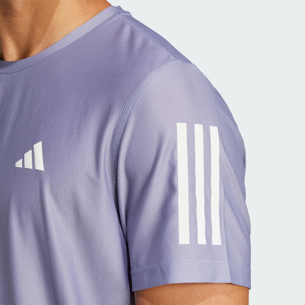 Adidas Own The Run Men’s Running T-Shirt - Silver Violet