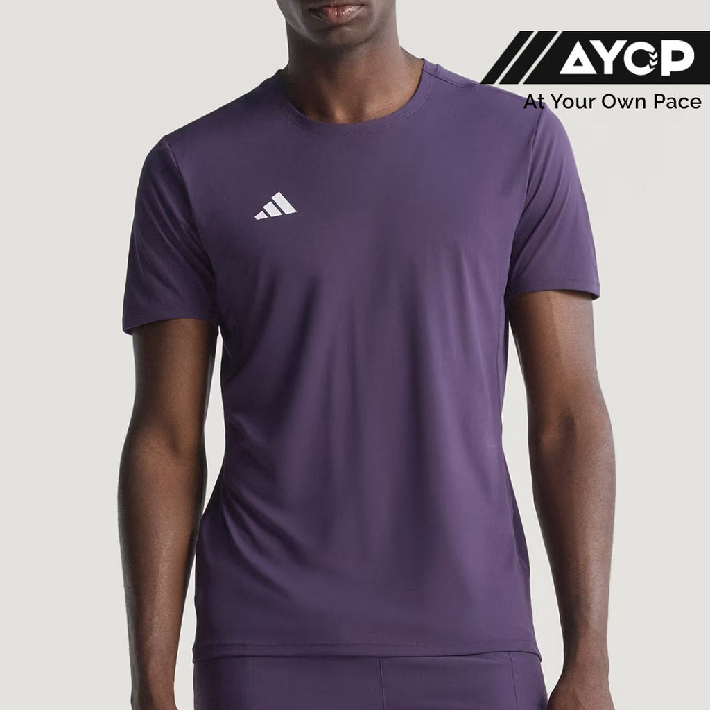 Adidas Adizero Essentials Men's Running T-Shirt - Aurora Plum
