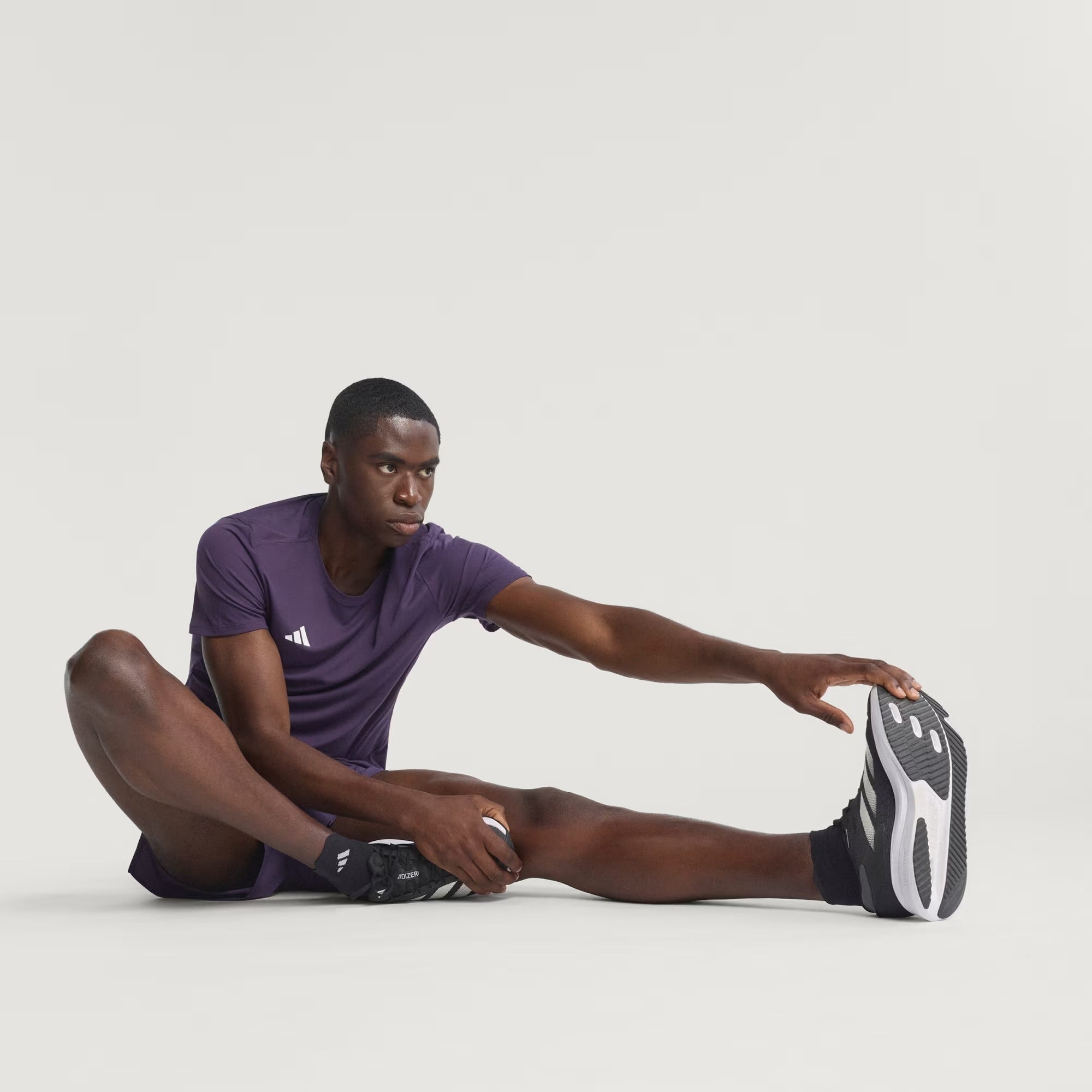 Adidas Adizero Essentials Men's Running T-Shirt - Aurora Plum