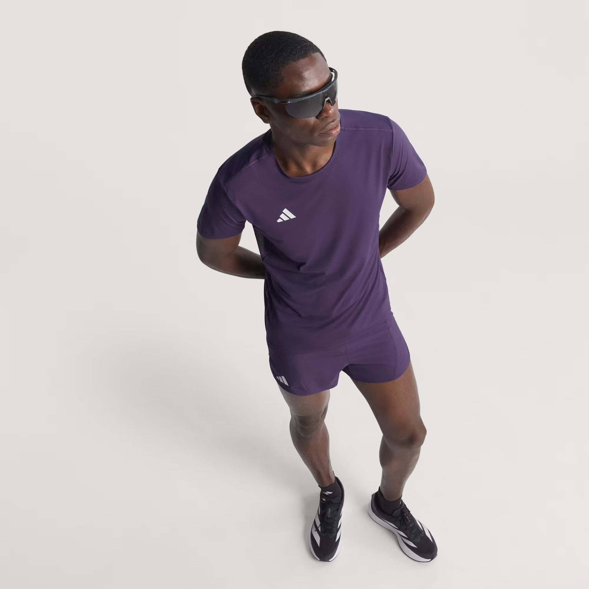 Adidas Adizero Essentials Men's Running T-Shirt - Aurora Plum