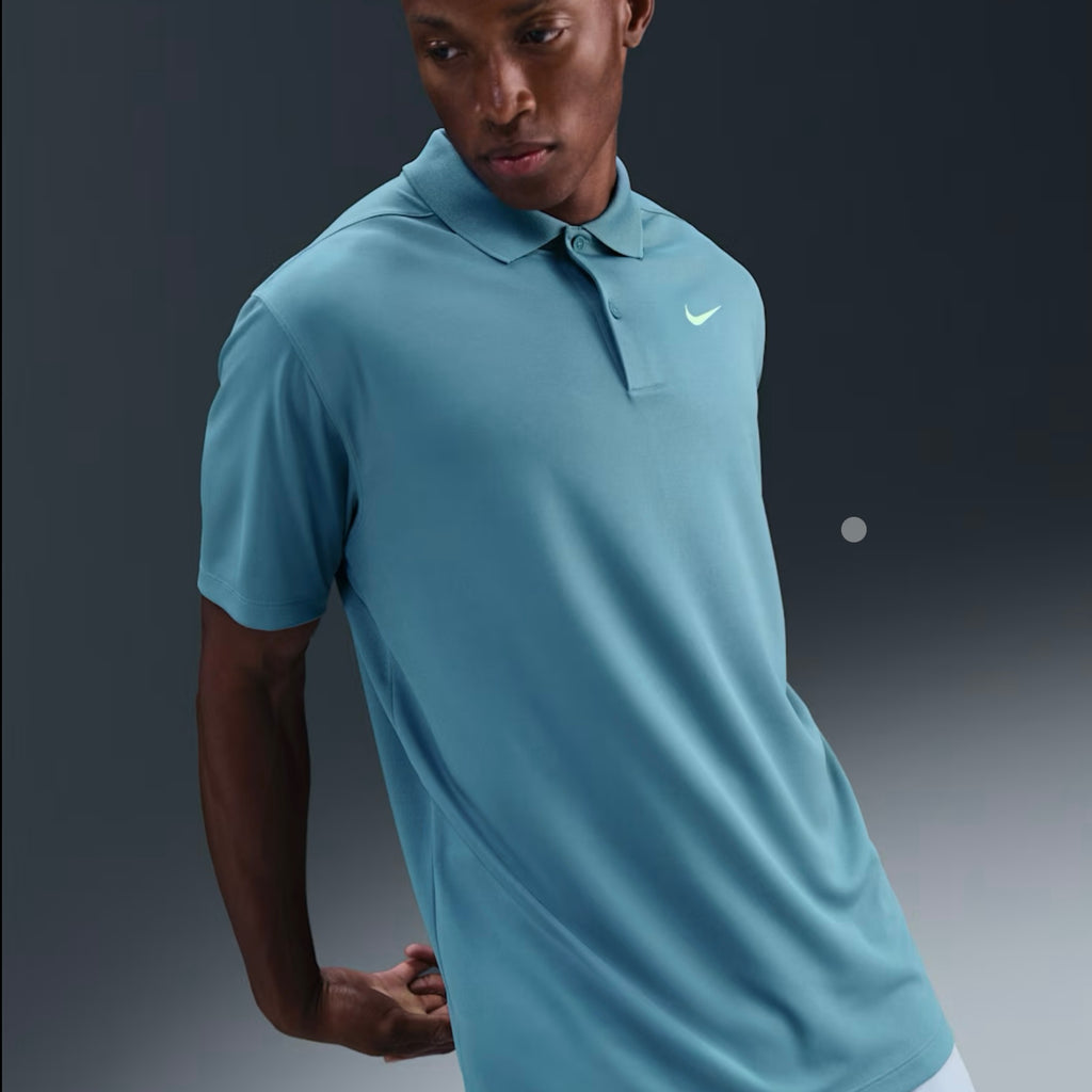 Kaos Polo Golf Olahraga Pria Biru | Nike Dri-FIT Victory Men’s Golf Polo Shirts - Anthracite