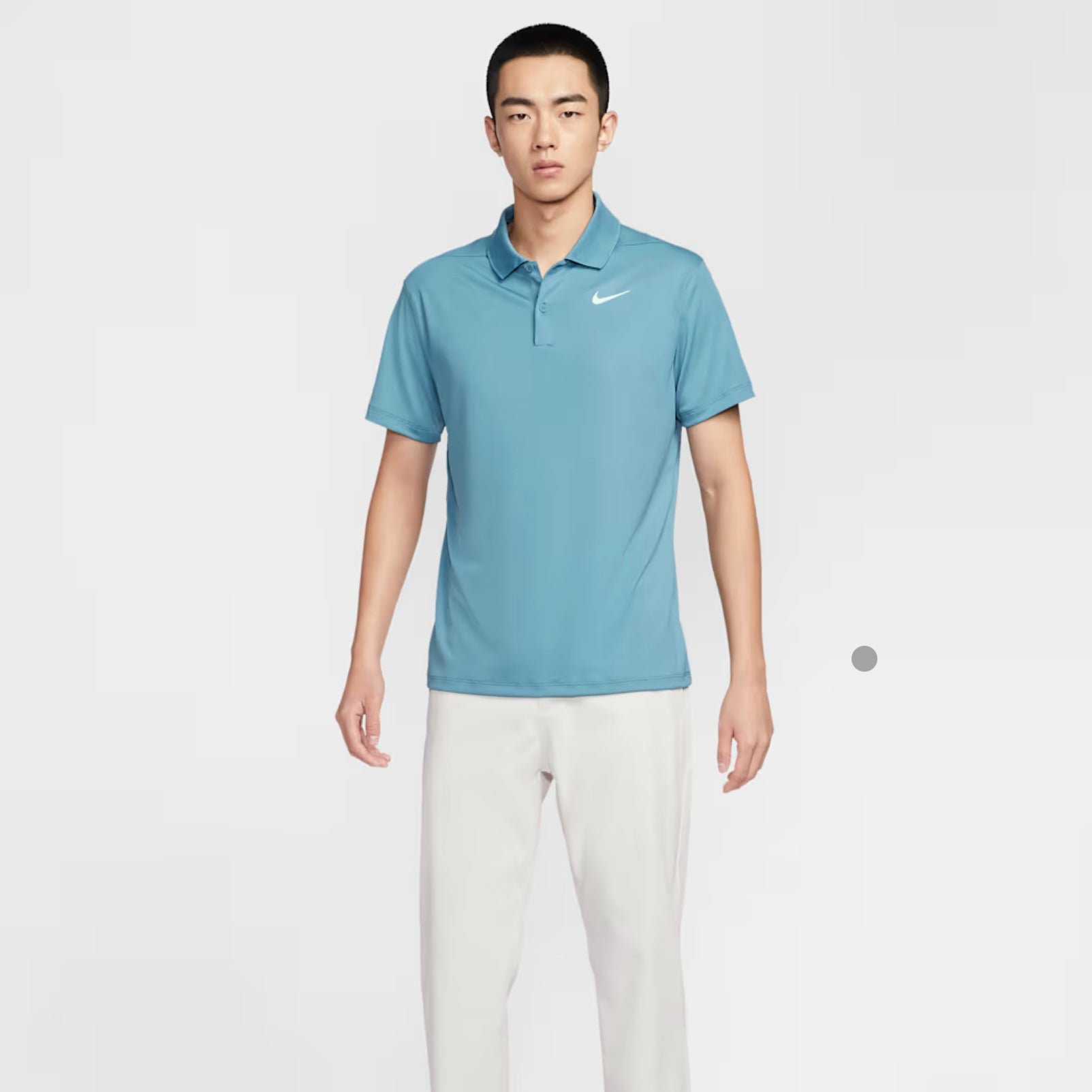 Kaos Polo Golf Olahraga Pria Biru | Nike Dri-FIT Victory Men’s Golf Polo Shirts - Anthracite