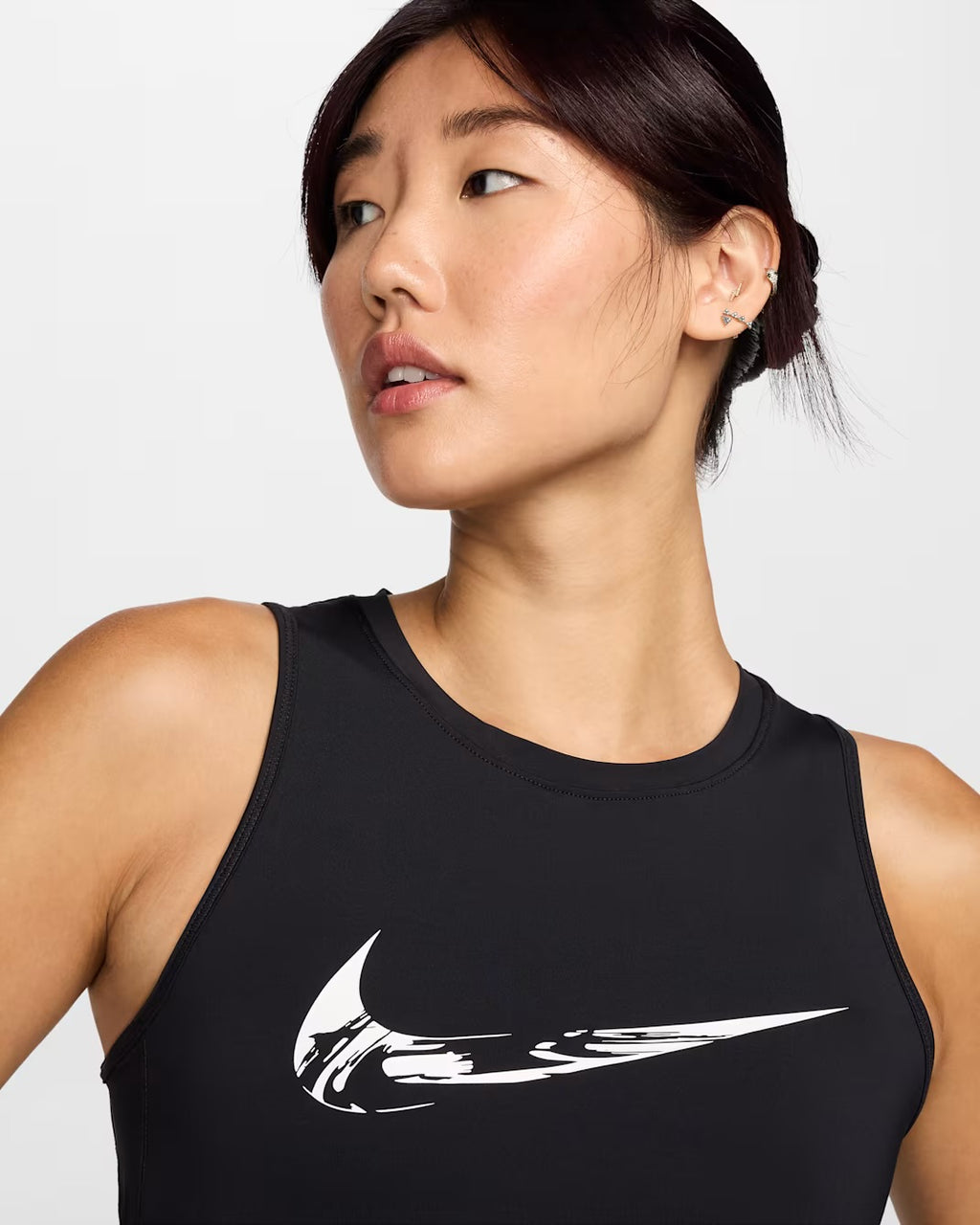 Nike One Dri-FIT Graphic Running Women’s Running Tank Top - Black