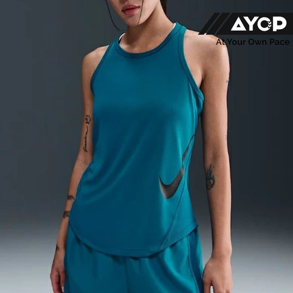 Nike Tempo Swoosh Run Women’s Running Tank Top - Green Abyss
