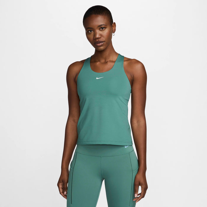 Nike Swoosh Medium-Support Padded Sports Bra Tank Top - Dark Green