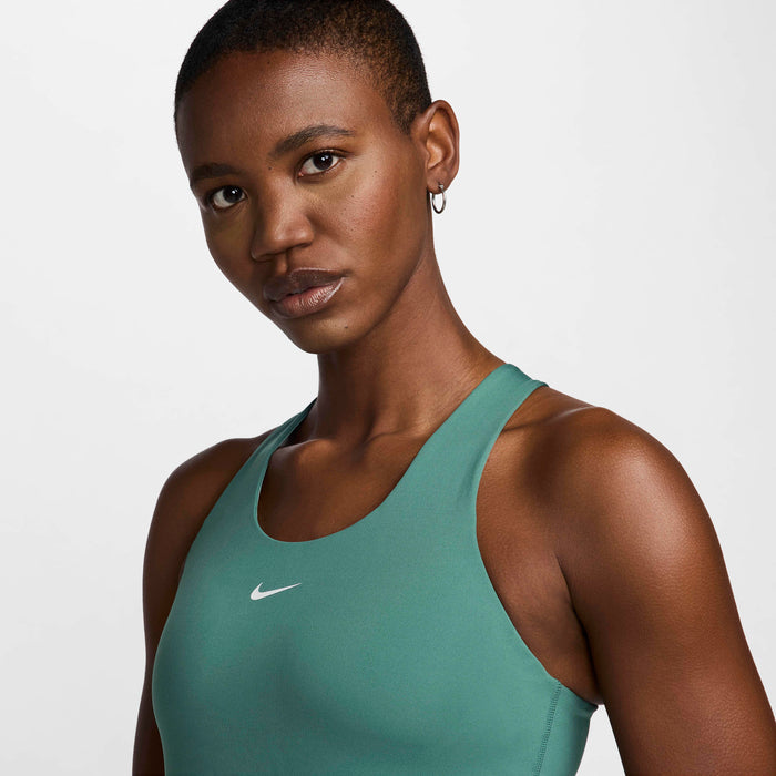 Nike Swoosh Medium-Support Padded Sports Bra Tank Top - Dark Green