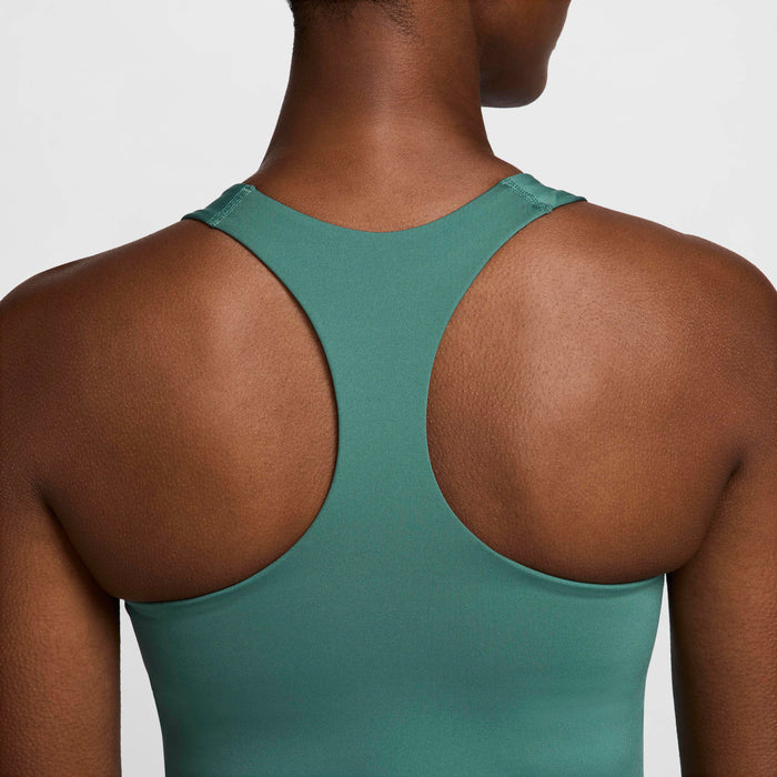 Nike Swoosh Medium-Support Padded Sports Bra Tank Top - Dark Green