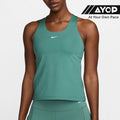 Nike Swoosh Medium-Support Padded Sports Bra Tank Top - Dark Green