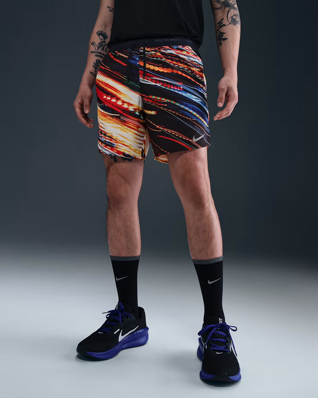 Nike Dri-FIT Stride 7-inch Brief-lined Men’s Running Shorts - Fireworks Black