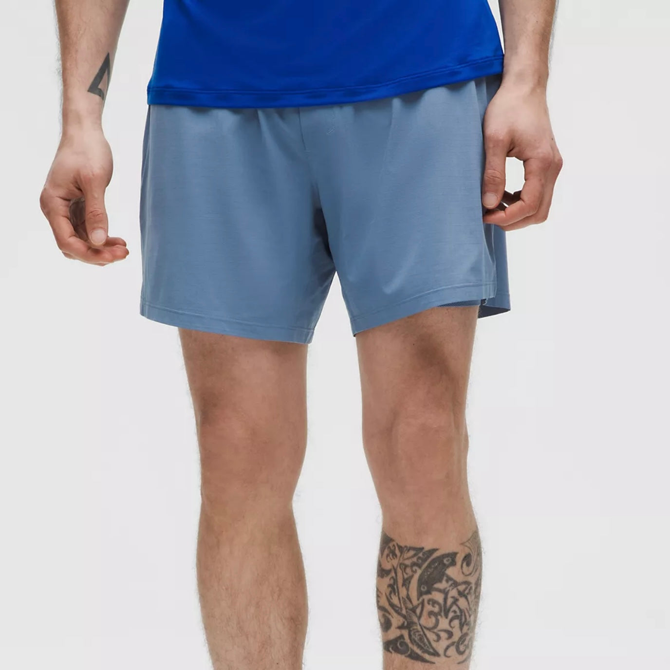 Lululemon Mile Maker Ripstop 6-inch Men’s Running Shorts - Washed Denim