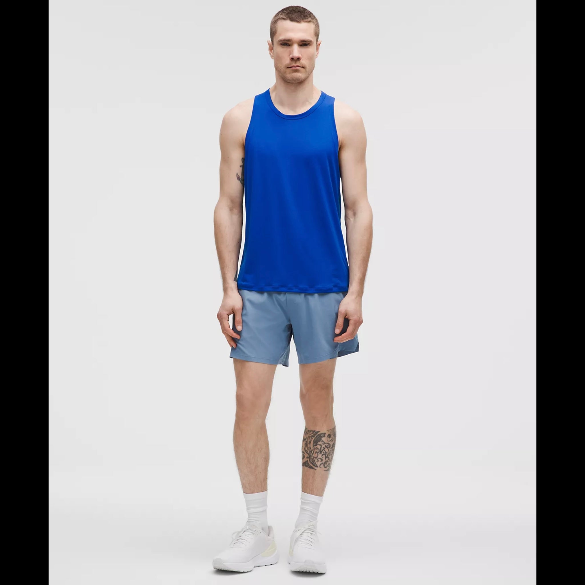 Lululemon Mile Maker Ripstop 6-inch Men’s Running Shorts - Washed Denim