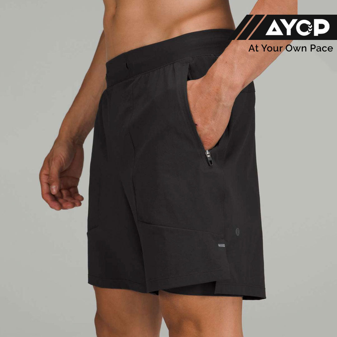 Lululemon License to Train Lined 7-inch Men’s Running Shorts - Black