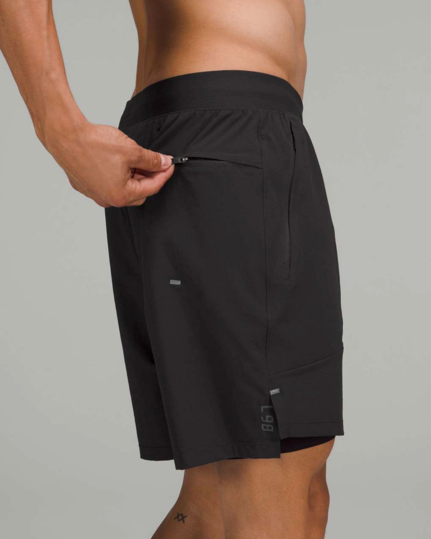 Lululemon License to Train Lined 7-inch Men’s Running Shorts - Black