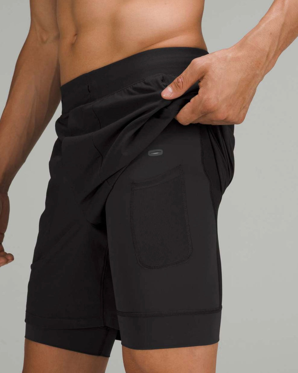 Lululemon License to Train Lined 7-inch Men’s Running Shorts - Black