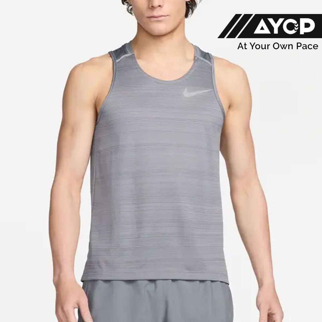 Nike Dri-FIT Miler Men’s Running Tank Top - Smoke Grey