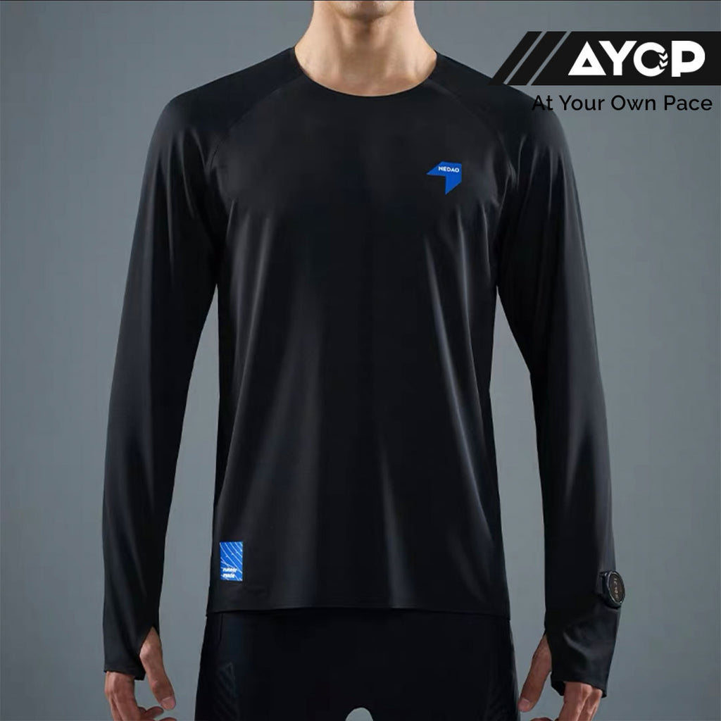 Nedao Swiftbreeze Men’s Running Long Sleeve V2.0 - Black