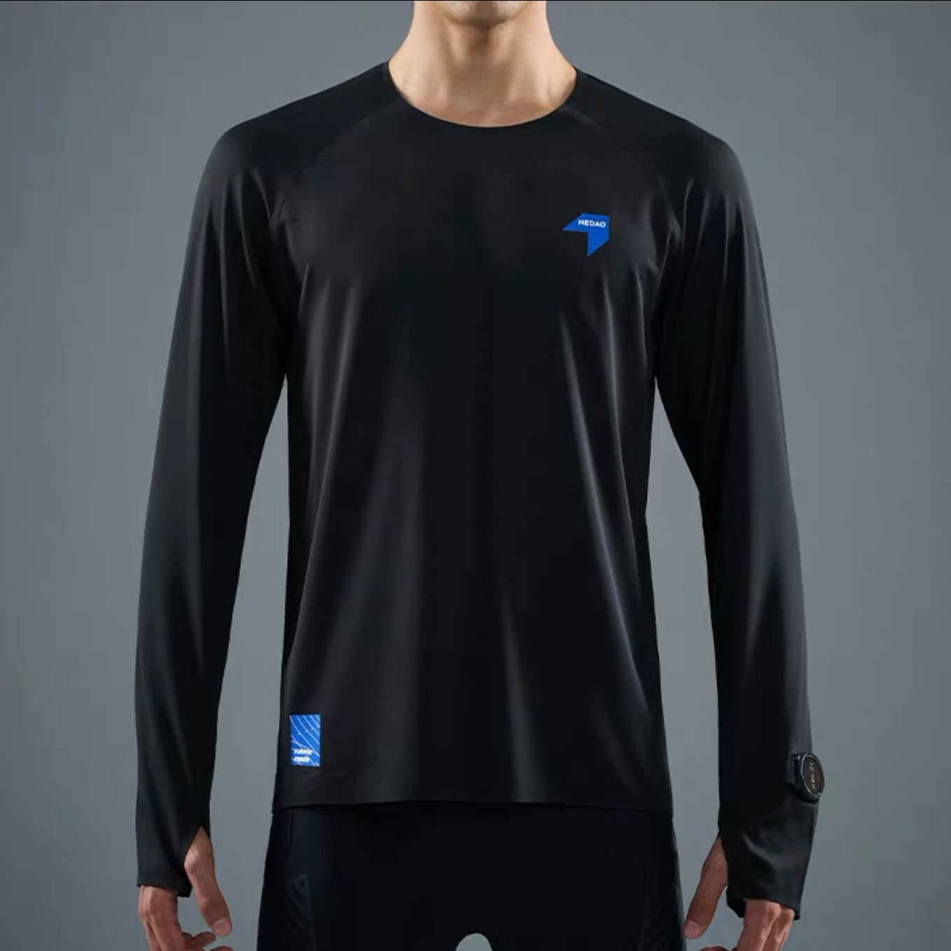 Nedao Swiftbreeze Men’s Running Long Sleeve V2.0 - Black