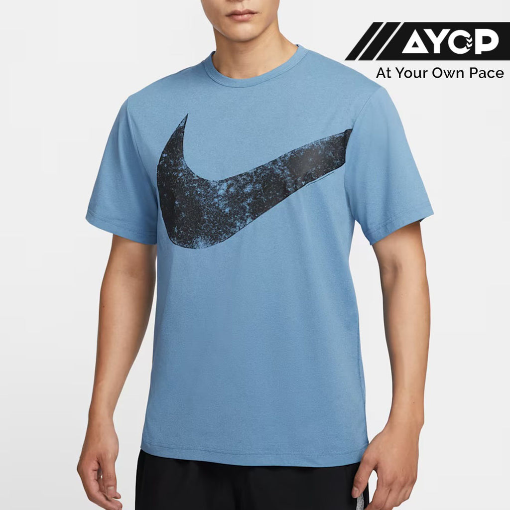 Nike Dri-FIT Hyverse Swoosh Men’s Running T-Shirt - Aegean Storm