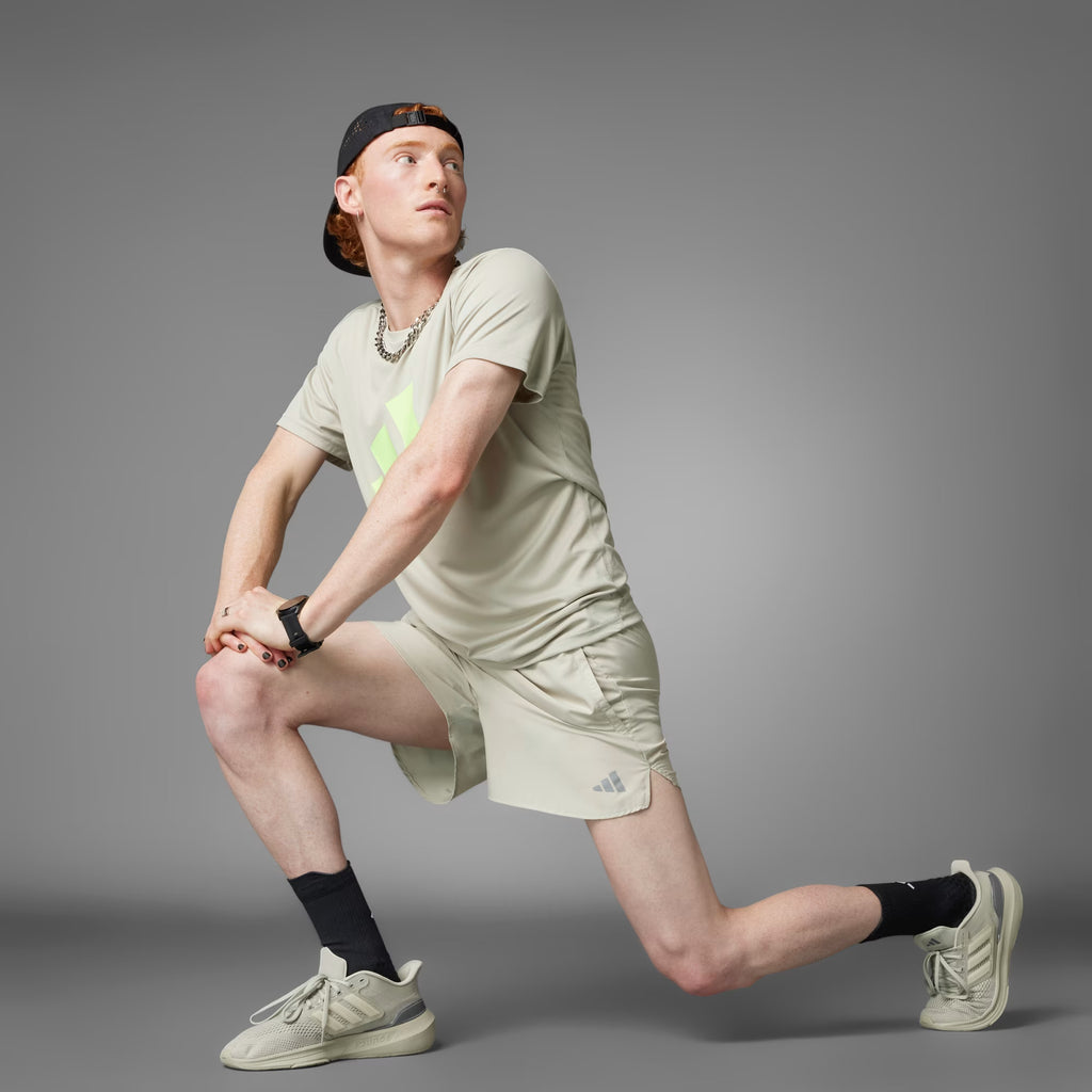 Adidas Run It Men's Running Shorts - Putty Grey