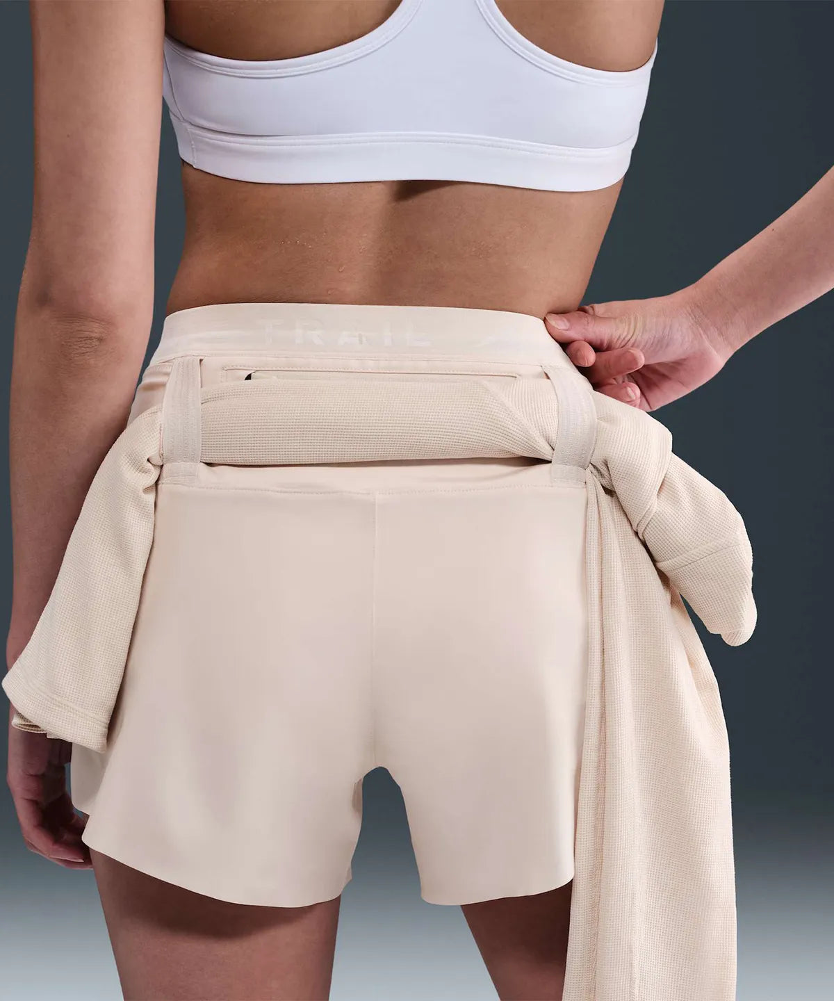 Nike Trail Dri-FIT Brief-lined Women's Running Shorts - Pearl White