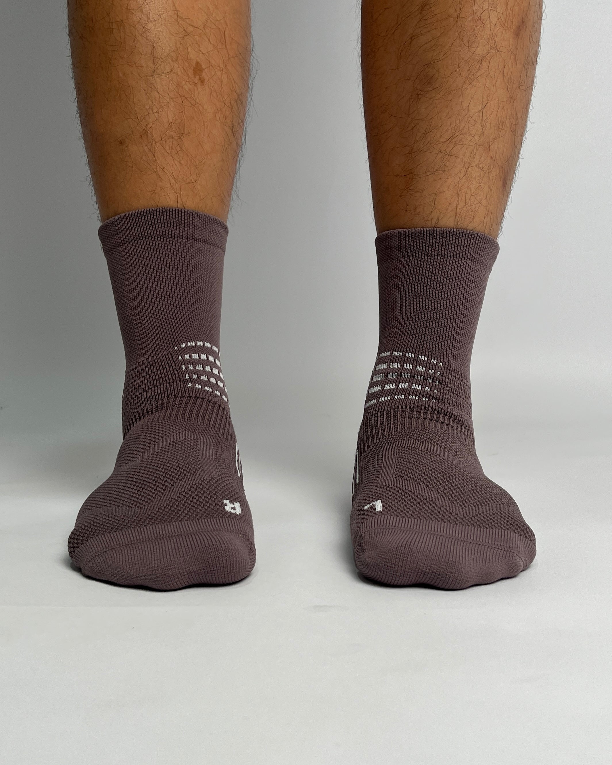 Nedao Archwrap Crew Running Socks - Brown