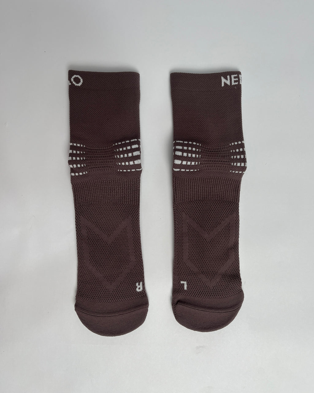 Nedao Archwrap Crew Running Socks - Brown