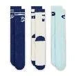(3 Pairs) Nike Everyday Cushioned Crew Socks - Navy Cream Mint
