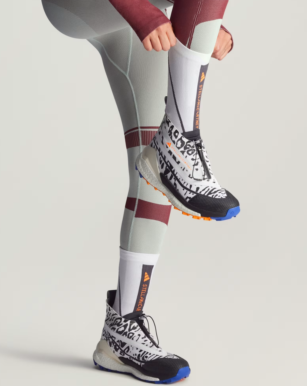 Adidas by Stella McCartney Crew Socks - White/Black