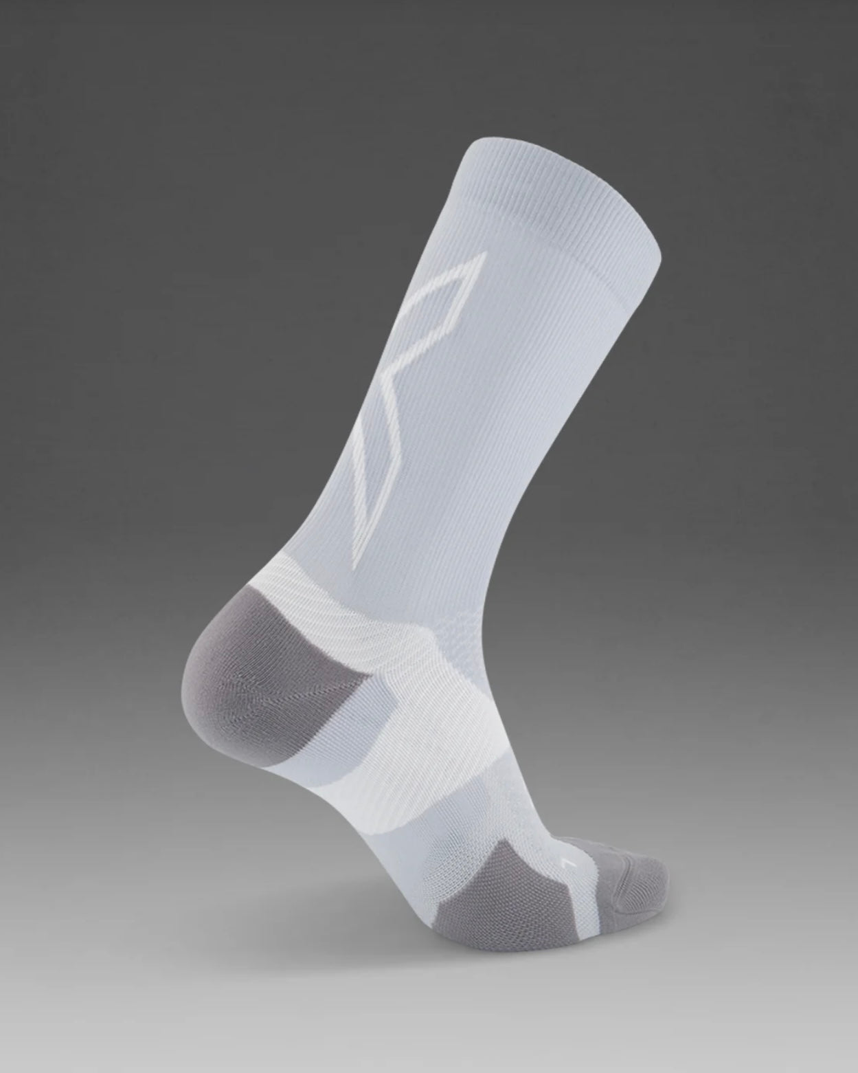 2XU Vectr Light Cushion Crew Socks - Harbor Mist/White