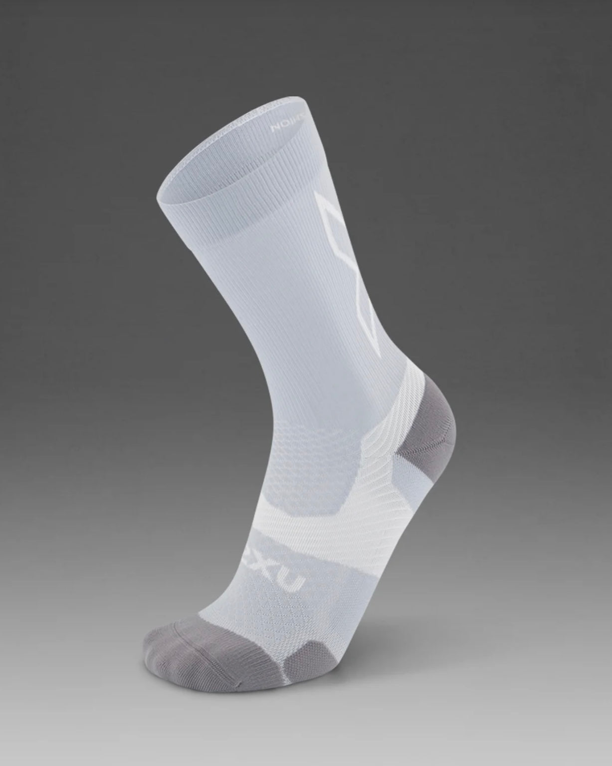 2XU Vectr Light Cushion Crew Socks - Harbor Mist/White