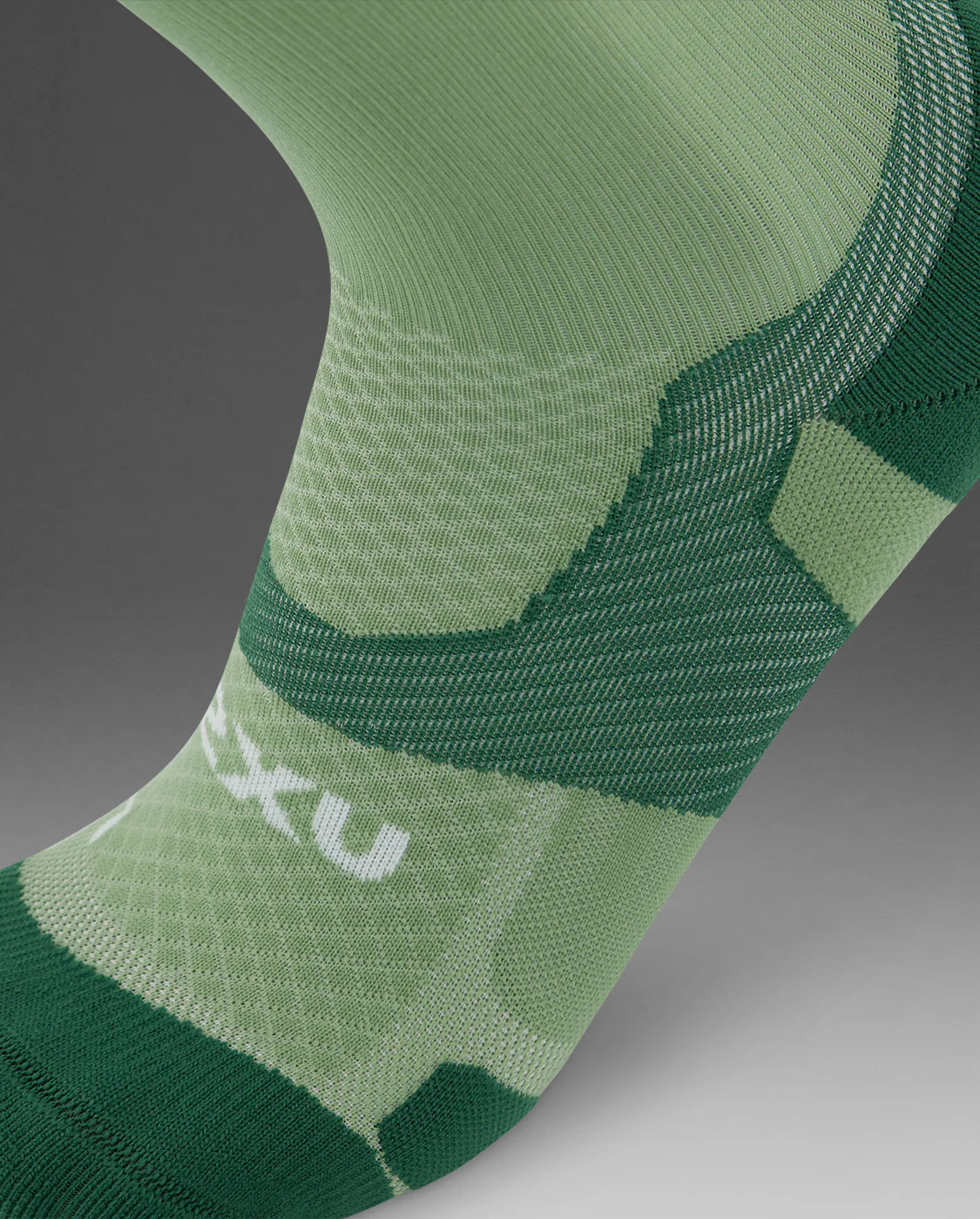 2XU Vectr Light Cushion Crew Socks - Eucalyptus/Fern Green