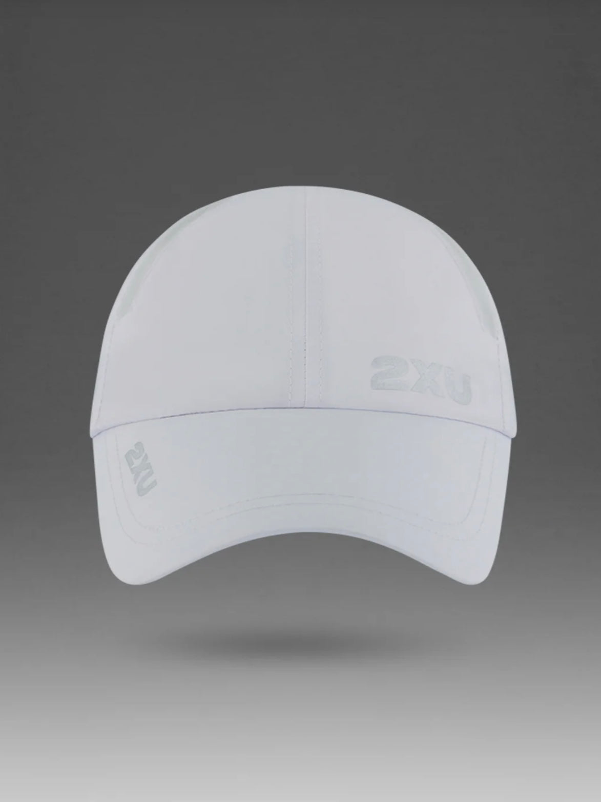 2XU Lightweight 6-panel run cap - WHT/WHT