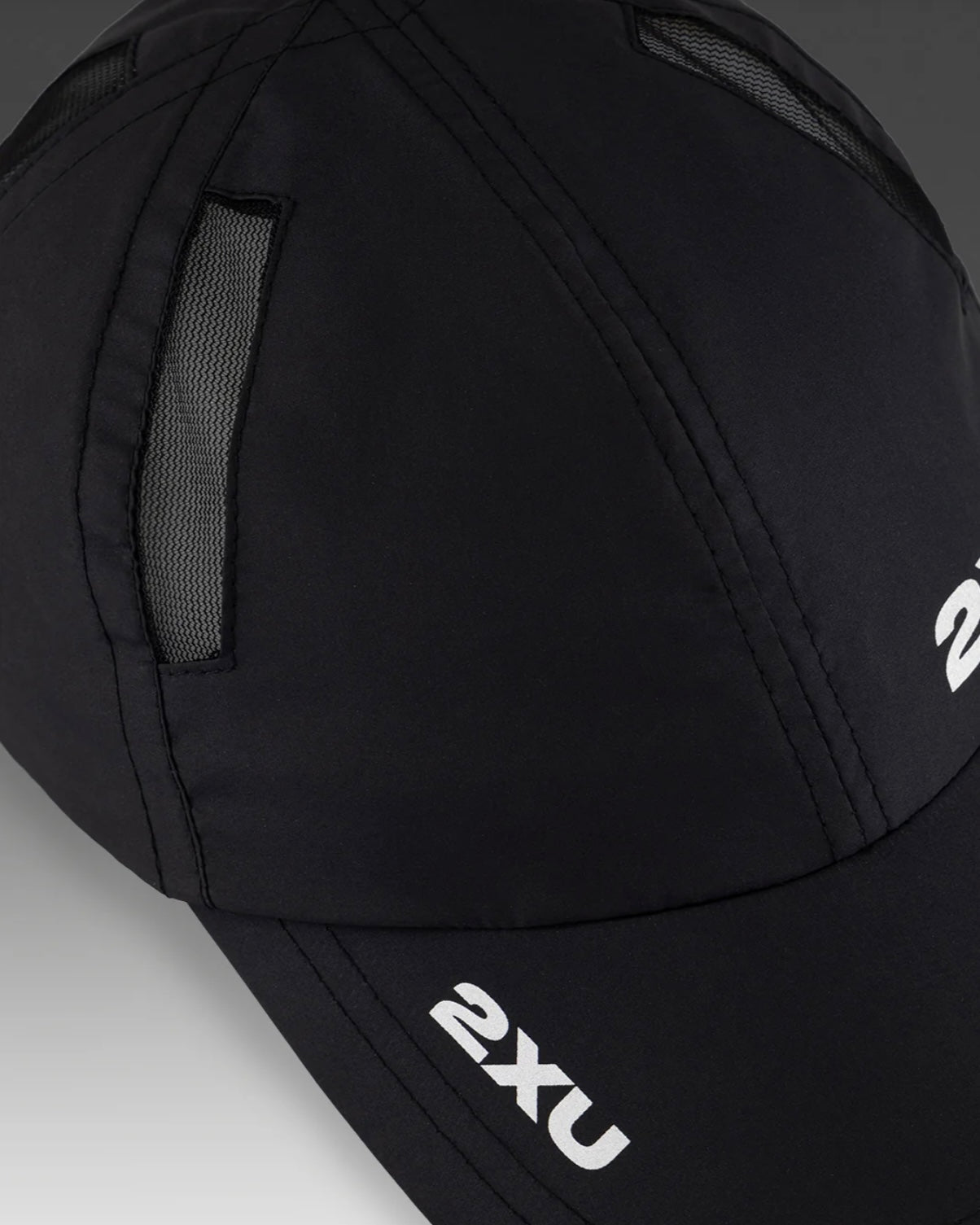 2XU Lightweight 6-panel run cap - BLK/BLK